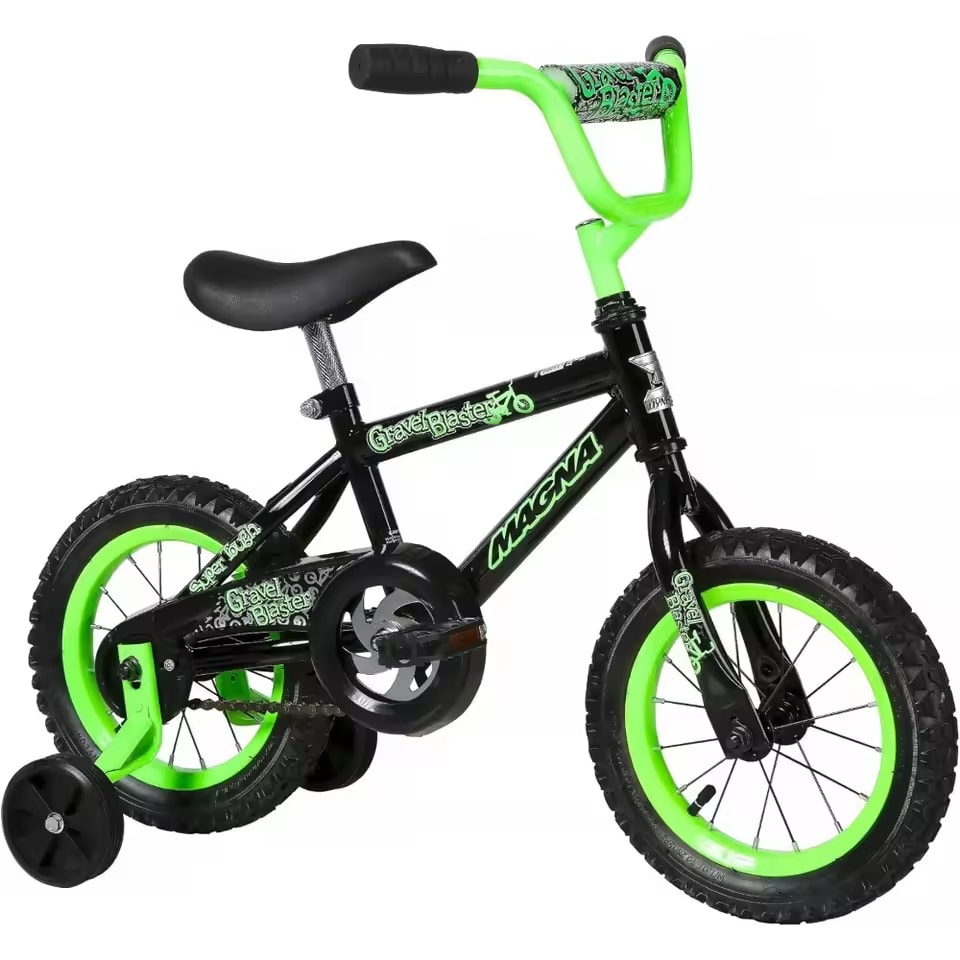 Childrens Bicycle Magna Gravel Blaster 12" Wheel for Exercise, Play, Bicycle for Girls, Boys Ride Outside